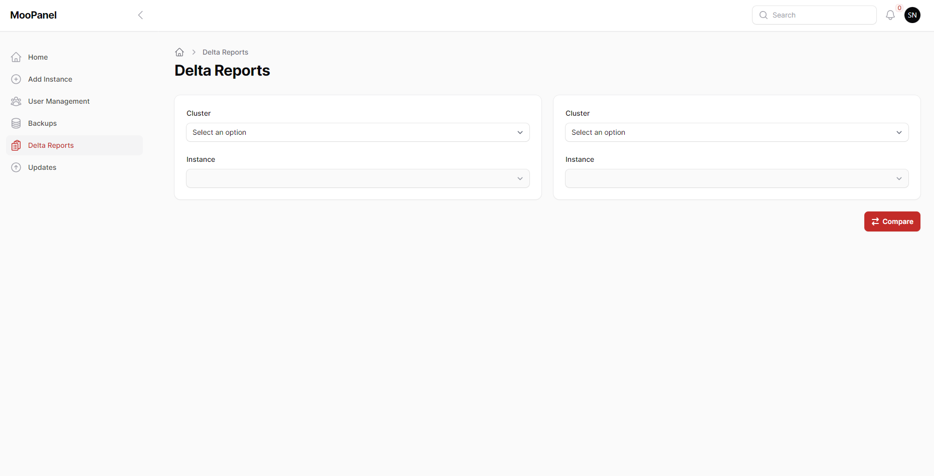 Moo panel delta reports